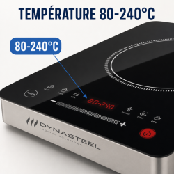 Pro Induction Plate 2500 W — 80-240°C, Digital