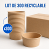 Kraft Salad Bowl 750 ml Ø150 mm — Pack of 300
