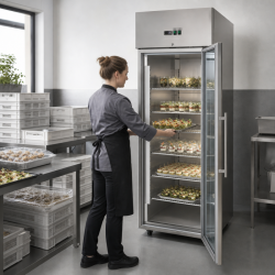 Armoire Réfrigérée Positive Vitrée 650 L Froid Ventilé
