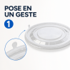PET lid Ø 165 mm for Salad Bowl 1300 ml - x300
