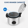 Ammattimainen Riisinkeitin 12 L 2850 W Ruostumaton Teräs — CHR