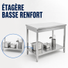 Table Inox 800x600 mm avec Étagère Basse — Pro