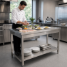 Bord Inox 1200x700 mm med Nedre Hylla — Pro CHR