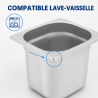 Bac Gastro GN 1/6 Rostfritt stål Djup 200 mm - 3,4 L