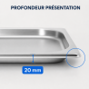 Bac Gastro GN 1/3 Inox 20 mm - Astianpesukoneen kanssa yhteensopiva