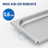 Bac Gastro GN 1/3 Rostfritt stål 20 mm - Diskmaskinsäker