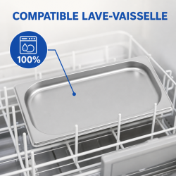 Bac Gastro GN 1/3 Rostfritt stål 20 mm - Diskmaskinsäker