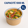 Kraft Salladsskål 1000 ml Ø 150 mm - Förpackning med 300