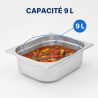 Bac Gastro GN 2/3 Inox 9 L - Syvyys 100 mm