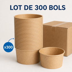 Kraft-salaattikulho 1000 ml Ø 150 mm - 300 kpl erä