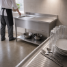 Plonge Inox 1 Diskho Höger Avrinning - L 1000 x D 600 mm