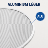 Perforoitu pizzapelti Ø 250 mm alumiini — Dynasteel