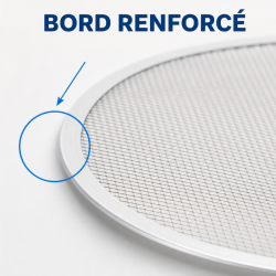 Perforoitu pizzapelti Ø 250 mm alumiini — Dynasteel