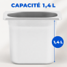 Bac Gastro GN 1/9 Rostfritt stål - Djup 150 mm - 1,4 L