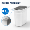 Bac Gastro GN 1/9 Rostfritt stål - Djup 150 mm - 1,4 L