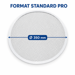 Perforerad Pizzaplåt Ø 350 mm Aluminium — Pro