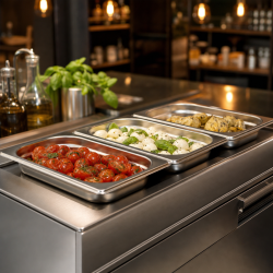 Bac Gastro GN 1/3 Stainless Steel 40 mm — 325 x 175 mm