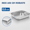 Bac Gastro GN 2/3 Rostfritt stål 65 mm 5,5 L — Gastronormbehållare Pro