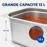 Bac Gastro GN 2/3 Inox 13 L - Syvyys 150 mm