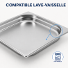 Bac Gastro GN 2/3 Inox — 40 mm, 3 L, Astianpesukone