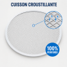 Perforerad Pizzaplåt Ø 280 mm Aluminium — Dynasteel