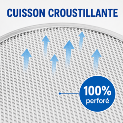 Perforated Aluminum Pizza Grid Ø 500 mm - Pro