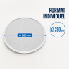Perforerad Pizzaplåt Ø 280 mm Aluminium — Dynasteel