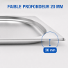 Bac Gastro GN 1/2 Rostfritt stål - 20 mm - 1 L - Dynasteel