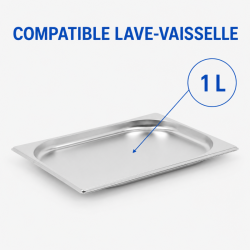 Bac Gastro GN 1/2 Rostfritt stål - 20 mm - 1 L - Dynasteel