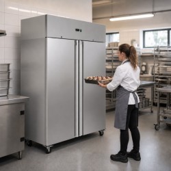 Armoire Négative 1400 L Inox 2 Portes GN 2/1 Ventilée
