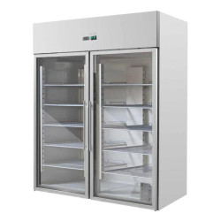 Armoire Réfrigérée Positive 1400 L 2 Portes Vitrées GN 2/1