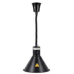 Svart Konisk Värmelampa med Glödlampa - Dynasteel