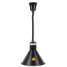 Svart Konisk Värmelampa med Glödlampa - Dynasteel