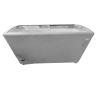Congélateur Aspect Inox à Portes Coulissantes Vitrées - 500 L - TENSAI