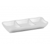 Triple Melamine Sauce Dish - 19 x 8 cm