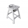 High Chair Gray Removable Tray