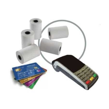 Thermal Paper Roll for POS Credit Cards - 57 x 46 mm - Pack of 5