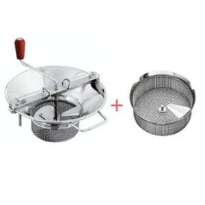 Pack Kasvismylly N°5 Tinattu Teräs - Ritilä Ø 1,5 mm Tellier