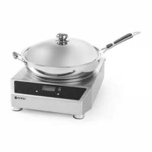 Induction Stainless Steel Wok - HENDI