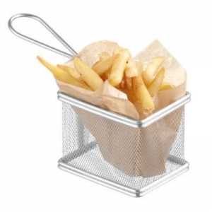 Miniatyr pommes frites korg 100 x 80 mm