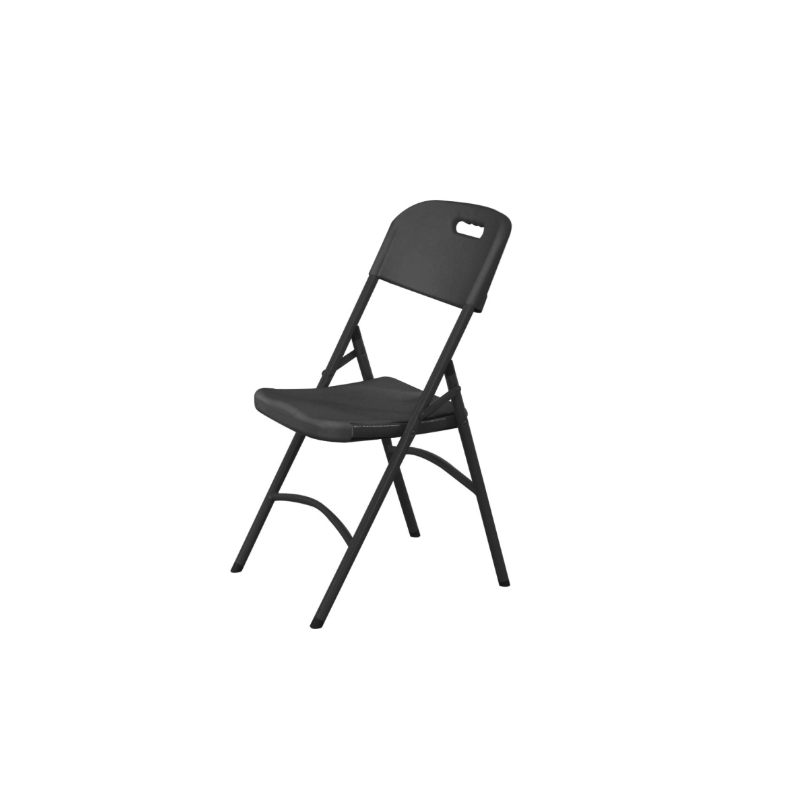 Taitettava tuoli - Musta - HENDI