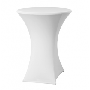 Valkoinen pöytäliina seisomapöydälle 80-85 cm - HENDI