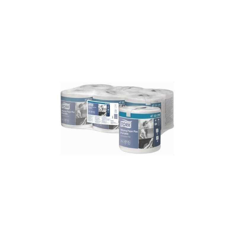 Tork Plus Wiping Paper - Pack of 6: Resistant and versatile