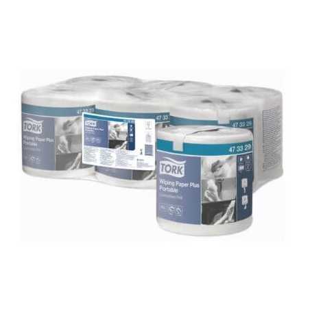 Tork Plus Wiping Paper - Pack of 6: Resistant and versatile