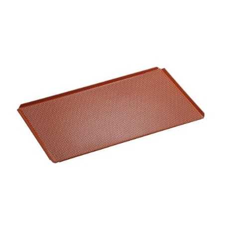 Perforated GN 1/1 cooking plate with silicone coating