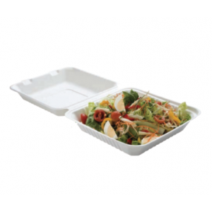 Lunch Box Bagasse 1 Compartment - Pack of 50