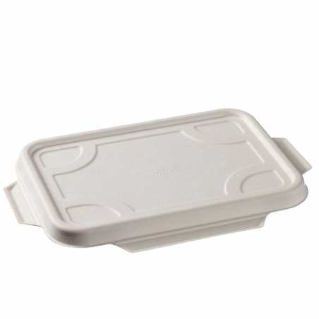 Lid for 2-Compartment Pulp Tray - 183 x 131 mm - Pack of 50 Eco-Friendly