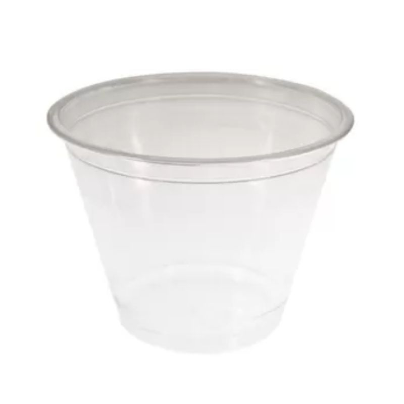 Transparent Plastburk - 270 ml - Paket med 50 Transparent Plastburk - 270 ml - Paket med 50