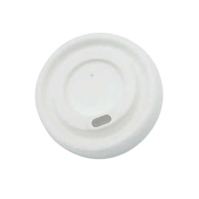 Couvercle Bagasse pour Gobelet Bambou 30 et 35 cl - Lot de 50