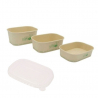 PET lid for Bamboo Tray - Set of 50